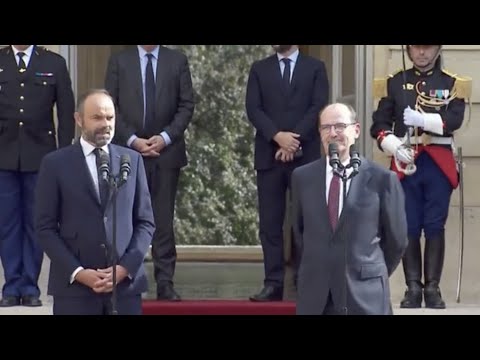 Cérémonie de passation de pouvoir à Matignon entre Édouard Philippe et Jean Castex | Gouvernement