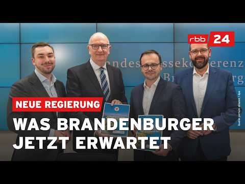 Neue Regierung in Brandenburg: SPD und CDU stellen Koalitionsvertrag vor | rbb24 Spezial