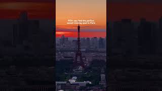 The best spot to watch the sunset in Paris, France 👉🏻📍 Montparnasse Tower #paris #france #sunset