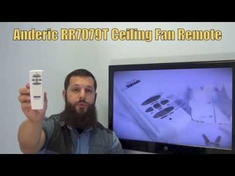 ANDERIC RR7079T Ceiling Fan Hampton Bay Replacement Remote - www.ReplacementRemotes.com