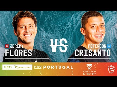 Jeremy Flores vs. Peterson Crisanto - Round of 32, Heat 11 - MEO Rip Curl Pro Portugal 2019