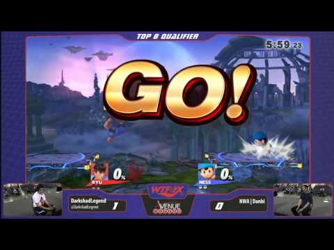 WTFOX 2: Smash 4 Singles - DarkshadLegend (Ryu) vs NWA | Danbi (Ness/Yoshi) - Top 8 Qualifier