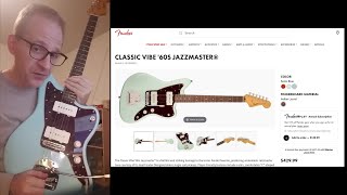 Video thumbnail for Rich talks about the Squier Classic Vibe 60s Jazzmaster by rmenga
