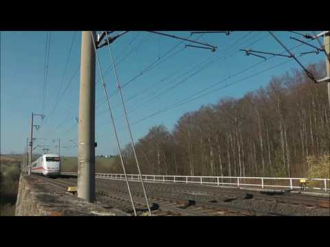 ICE Nahvorbeifahrt mit 300 km/h