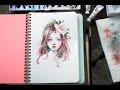 Flower Girl Portrait Watercolor Timelapse By Margaret Morales