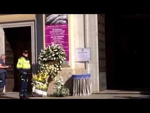 Villasanta, funerali Elio Bonavita. Il saluto del padre Corrado