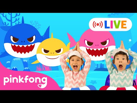LIVE🔴Best Nursery Rhymes & Songs for Kids! | Dinosaurs, Cars and more! | Pinkfong Baby Shark Song