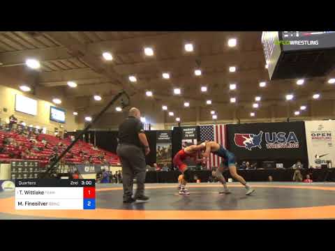 2018 Marine Corps US Open/UWW Junior Freestyle 79 Quarters - Travis Wittlake (Team) Vs. Matthew Fi
