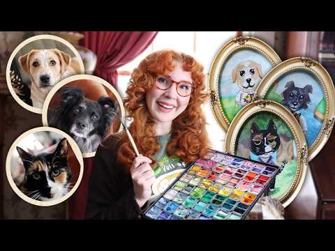 Painting My Pets as Animal Crossing Villagers, hehe