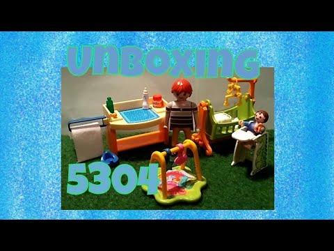 Playmobil- Unboxing- 5304 Babyzimmer mit Wiege- Deutsch