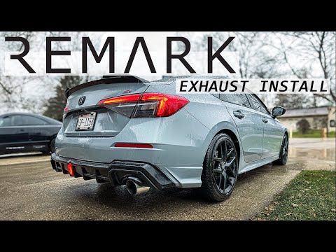 Installing Remark link loop exhaust revs+flyby | 2022-2025 Honda civic Si
