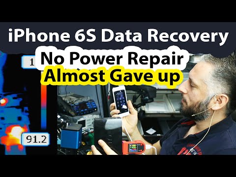 iPhone 6S No Power Data Recovery - Faulty Tigris Mosfet and Shorted Caps