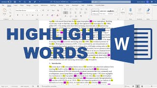 Highlight every occurrence of a word in Microsoft Word