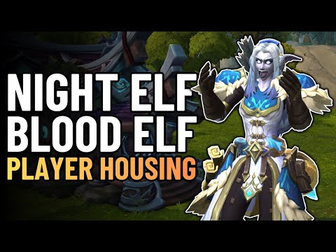 Night Elf & Blood Elf Player Housing Showcase | Customization Options | WoW Midnight Beta
