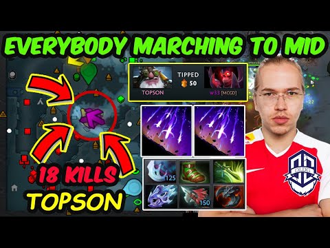 Topson Sniper vs w33 NON STOP GANKING MIDLANE Dota 2