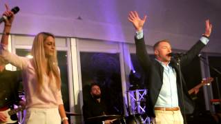 Ronan Keating performing Life is a Rollercoaster with Girlfriend Storm
