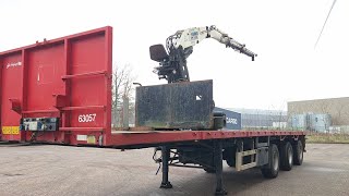 العربات نصف المقطورة عربة مقطورة مسطحة Pacton TPD 345 + KENNIS 14000 | صورة 4 - Autoline