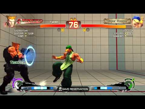 SSF4 AE: SayokaYomi (Guile) VS joyfull78 (Yun) - Endless Battle