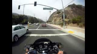 preview picture of video 'Helmet Cam Ride down Laguna Canyon To Laguna Beach'
