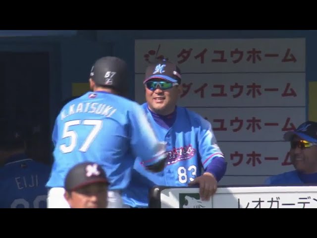 【7回裏】マリーンズ・香月一 プロ初打点で貴重な追加点!! 2017/4/23 M-Bs
