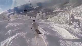 Whitecrane Skiing: Upper [sky] Expressline to Ellie’s, Heavenly on a powder day