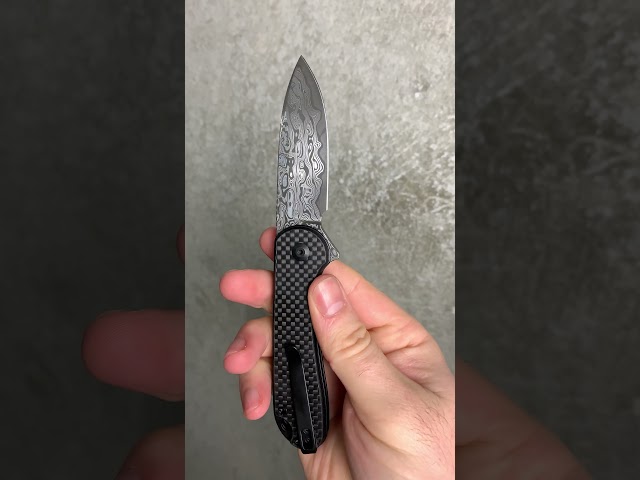 Vídeo relacionado con CIVIVI Elementum II Folding Pocket Knife with 7.51CM Damascus Blade & Carbon Fiber and G10 Handle, Outdoor Knife with Clip (C18062PB-DS1)