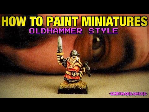 How to paint miniatures Oldhammer style