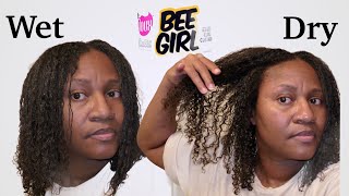 Elongated Wash and Go using Bee Girl Honey Curl Custard