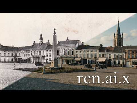 Ronse in de jaren 1800 & 1900 (AI reconstructie)