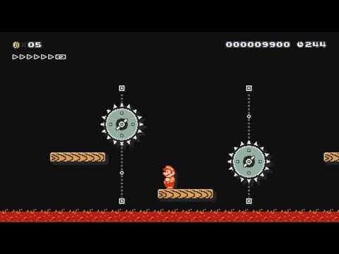 Bowser's Magma Stronghold by Bockman - Super Mario Maker - No Commentary 1bq