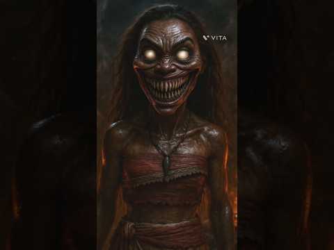 monster version of moana characters #shorts #scary #monster