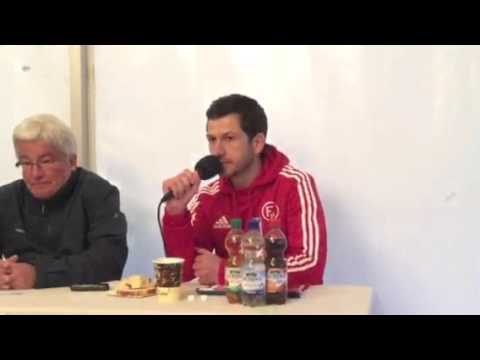 Pressekonferenz nach dem Landesliga-Spiel FC Wangen - SV Kehlen