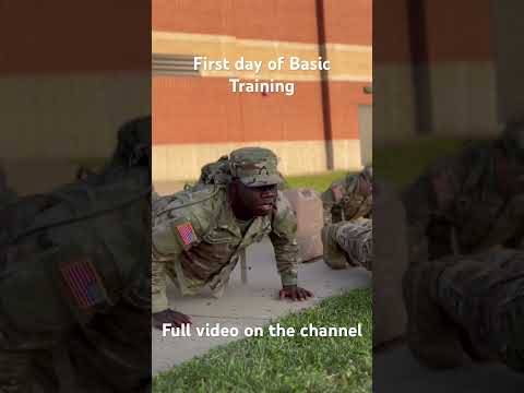 First Day of Basic Training #army #drillsergeant #basictraining
