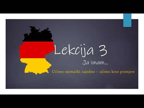(A1) LEKCIJA 3 - JA IMAM
