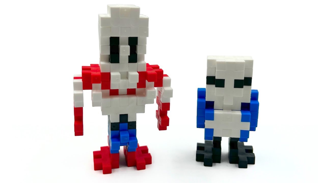 Plus-Plus Sans & Papyrus Undertale Instructions
