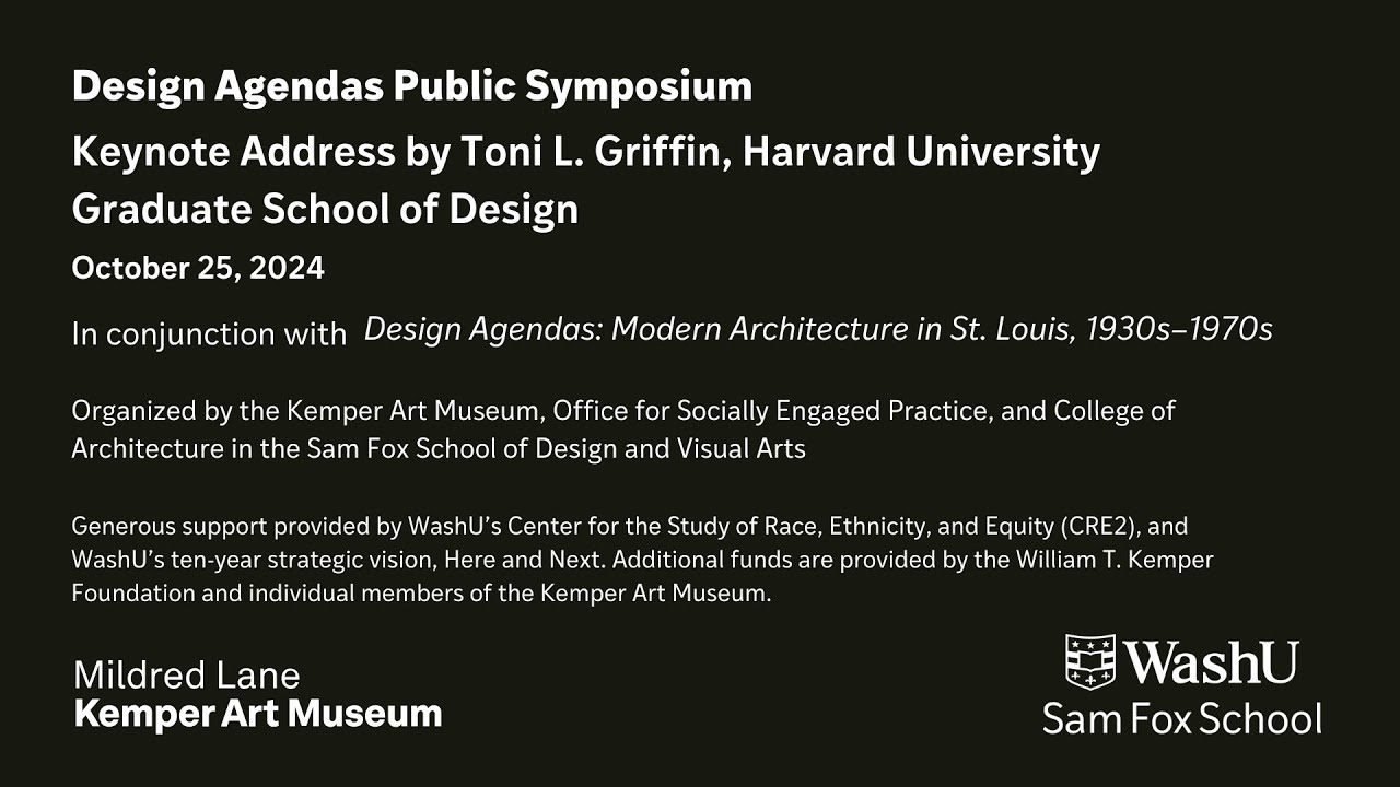 Design Agendas Public Symposium: Keynote Address