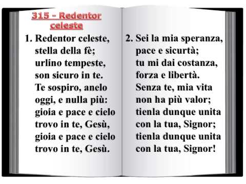 315  Redentor celeste - Innario Chiesa Cristiana Avventista del Settimo Giorno 2014