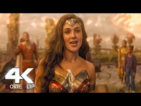Shazam Meets Wonder Woman - Shazam 2 Fury Of The Gods: Wonder Woman | Shazam 2 (2023)