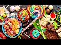 Candy Mixing Candy ASMR Video Candy Satisfying Video Candy Cutting Rainbow Candy
