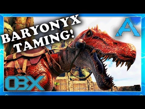 Ark Survival Evolved: S06E08: BARYONYX TAMING AND BREEDING!!!