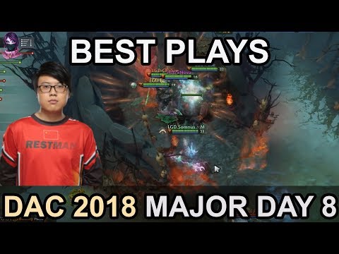 DAC 2018 Major BEST PLAYS Day 8 Highlights Dota 2 by Time 2 Dota #dota2