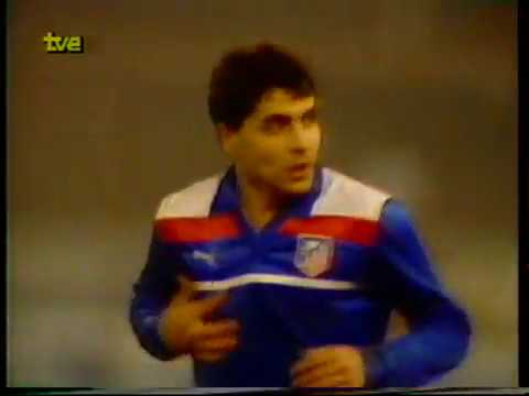1985 - 1986 Estrella Roja 0 - Atletico de Madrid 2 - Cuartos de final Recopa