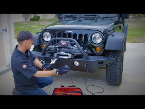 Warn Bumper and Zeon Winch Install - How To Upgrade Jeep Wrangler JK