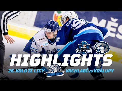 26. kolo HC Stadion Vrchlabí vs HK Kralupy | 2. liga 2025/26 Highlights