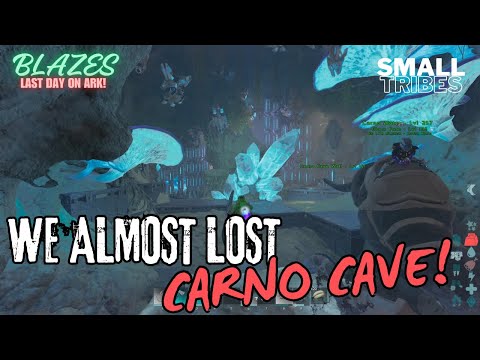 We Almost Lost Carno Cave! Defending Both Caves & Wiping FOB - ARK Small Tribes-ep.38