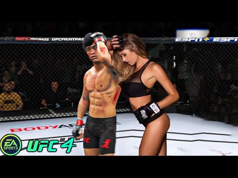 Bruce Lee vs Bad Girl( EA Sports UFC 4 ) wwe mma