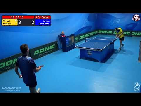 22:30 Oleksii Shelest 3 - 0 Artem Tkachenko West 5 WIN CUP 26.10.2022 | TABLE TENNIS WINCUP