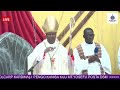 BLESSING OF THE MASS BY THE PRESIDENT OF THE TANZANIA BISHOPS CONFERENCE TEC AT THE MASS FOR THE