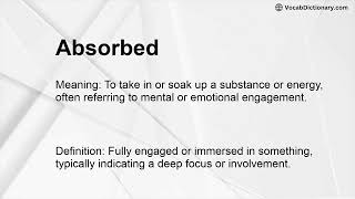 Absorbed Meaning