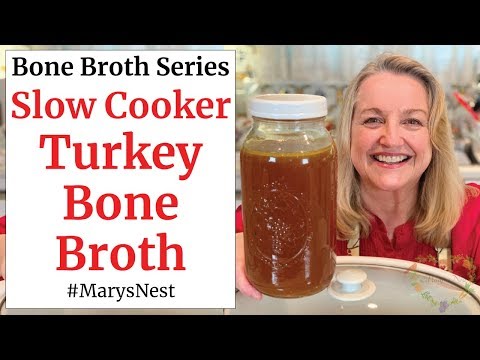 How to Make Turkey Bone Broth in a Slow Cooker